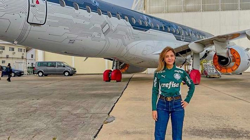 Primeiro voo da aeronave Embraer do Palmeiras foi para Sorocaba.