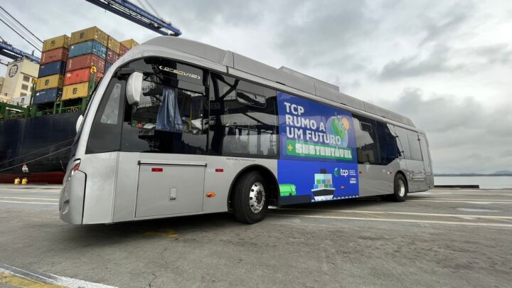 TCP opera com seu primeiro ônibus elétrico.