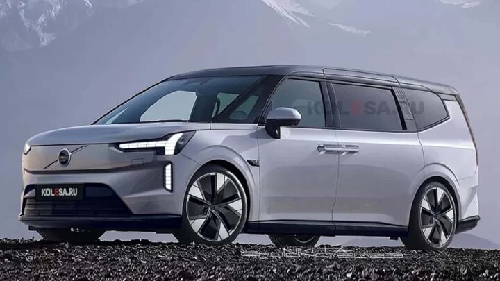 EM90 2024: projeção revela como será a primeira minivan da Volvo.