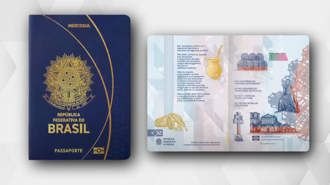 Passaporte brasileiro ganha vários dispositivos de segurança..