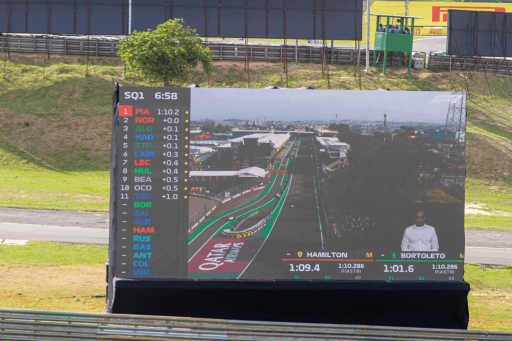 Norris vence o emocionante GP de São Paulo, com Antonelli à frente e Verstappen subindo para terceiro após largar dos boxes.