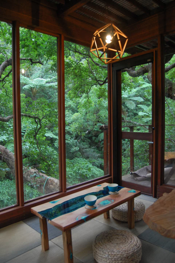 Japão tem resort sustentável de casas nas árvores