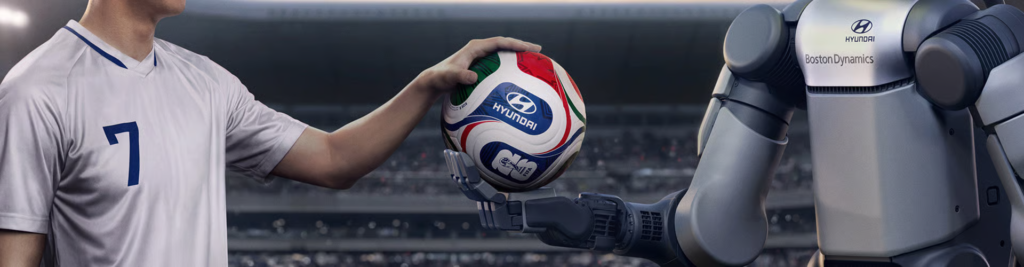 Hyundai disponibilizará 1,5 mil veículos e quatro robôs para Copa do Mundo de 2026