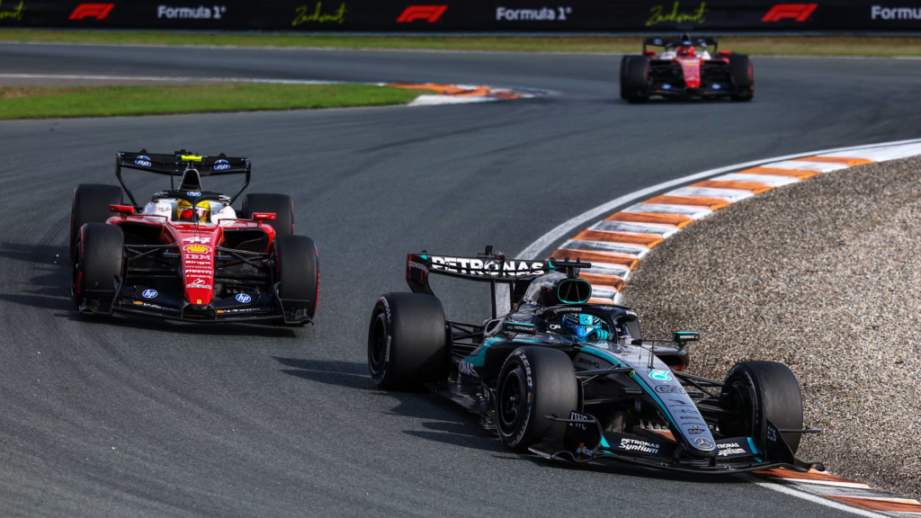 Norris vence o dramático Grande Prêmio da Holanda, seguido por Antonelli e Russell, enquanto Verstappen abandona a prova após um acidente.