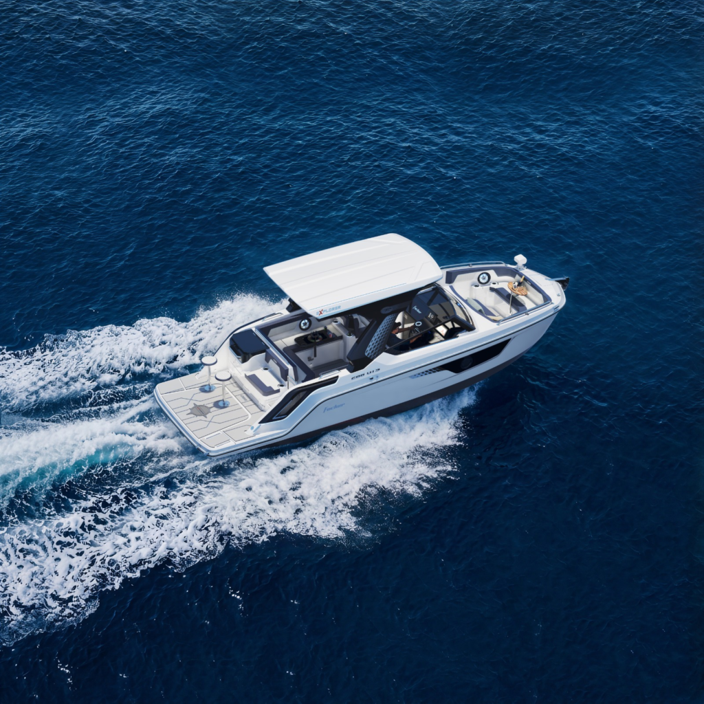 Inspirada no padrão americano, nova lancha brasileira aposta em amplos espaços para day use; lançamento no São Paulo Boat Show