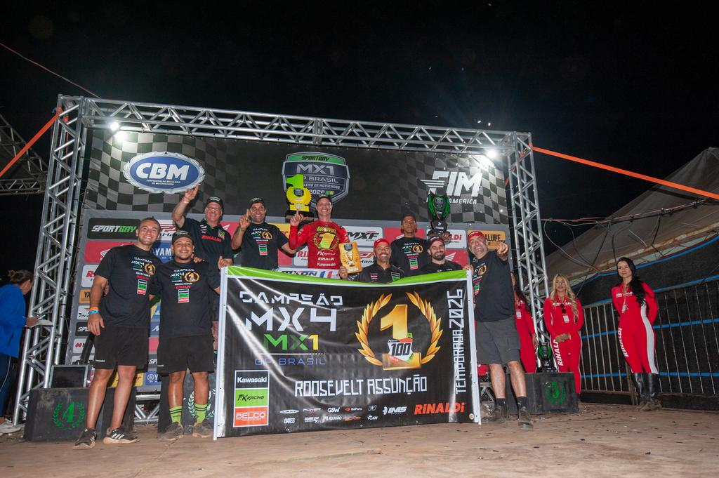Team Rinaldi é campeão da MX4 com Roosevelt Assunção, no Brasileiro de Motocross
