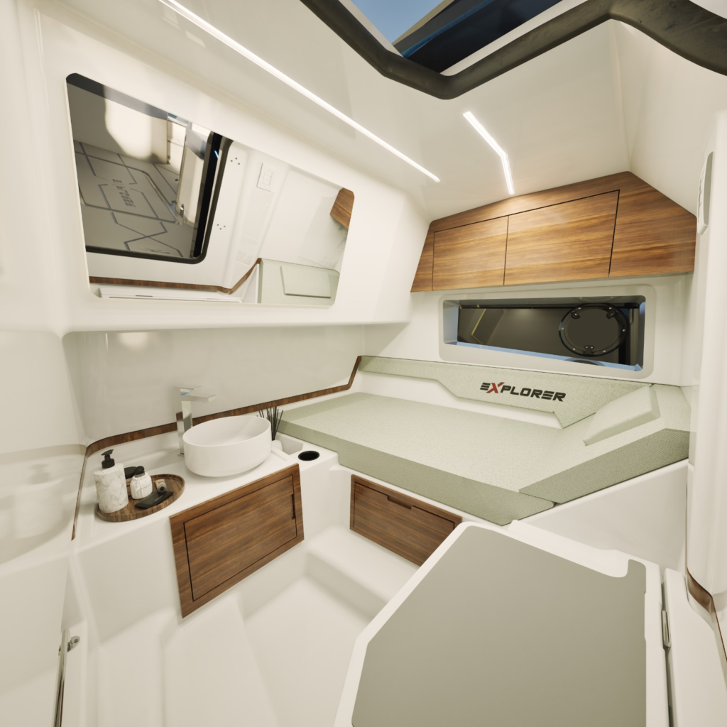 Inspirada no padrão americano, nova lancha brasileira aposta em amplos espaços para day use; lançamento no São Paulo Boat Show
