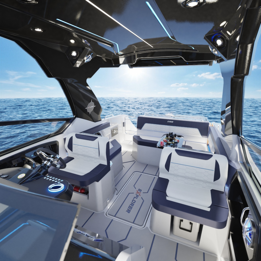 Inspirada no padrão americano, nova lancha brasileira aposta em amplos espaços para day use; lançamento no São Paulo Boat Show
