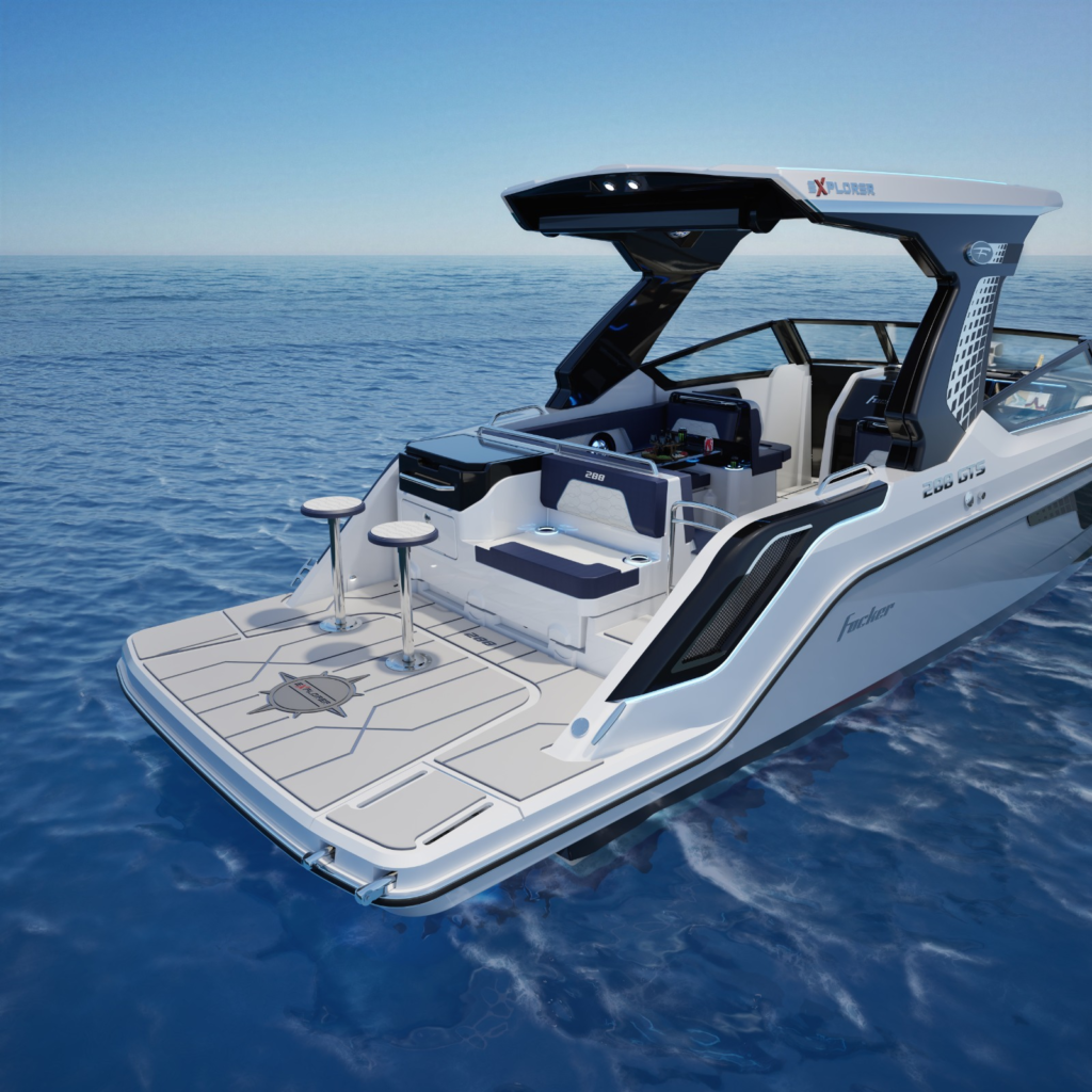 Inspirada no padrão americano, nova lancha brasileira aposta em amplos espaços para day use; lançamento no São Paulo Boat Show